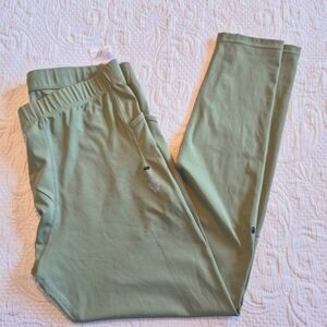 PIQIDIG men's size 2XL green yoga compression pants leggings EUC